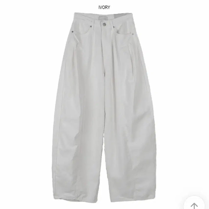 [BUNJANG] LOOFON Pinstripe Balloon Pants Ivory / LOOFON 커버 핀턱 벌룬 팬츠 아이보리