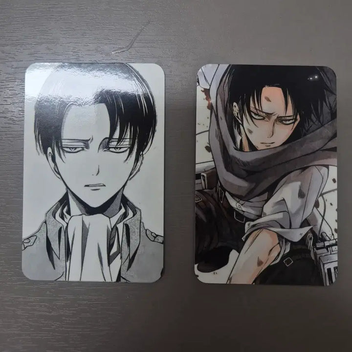 [BUNJANG] Attack on Titan Levi Photocard Set / 진격의 거인 리바이 포토카드 2종 일괄 포카