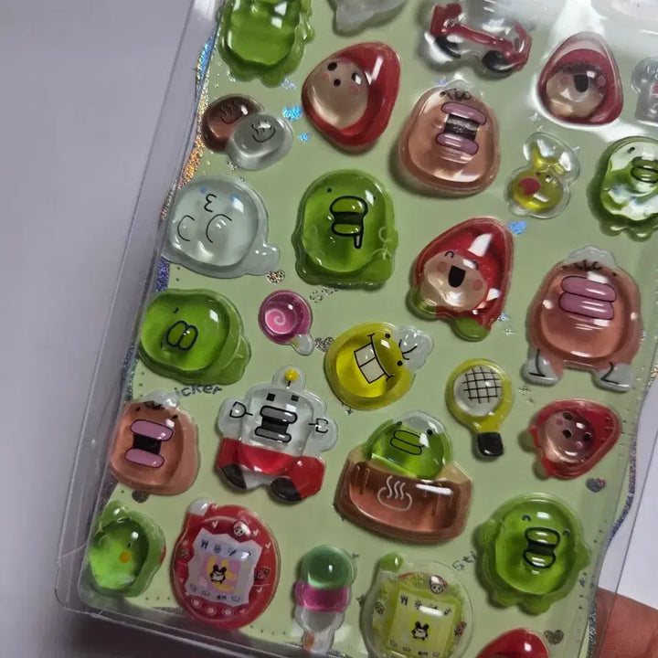 [BUNJANG] Vintage Tamagotchi 3D Sticker Figure / 고전 만화 캐릭터 굿즈 인형 피규어 토이 다마고치 입체 스티커 구치파치