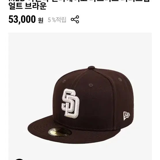 [BUNJANG] New Era MLB San Diego Padres Authentic Cap / (택 제거X, 새상품) 뉴에라 MLB 샌디에이고 파드리스 어센틱 캡 브라