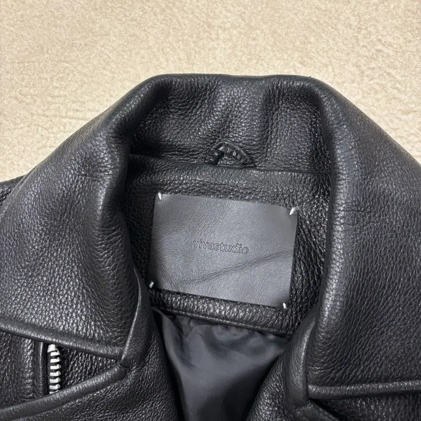 [BUNJANG] Vivastudio Real Leather Rider Jacket / 비바스튜디오 리얼레더 라이더 자켓