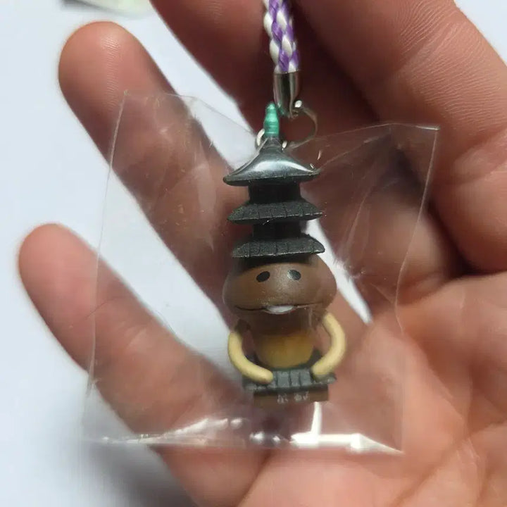 [BUNJANG] Mushroom Nameko Classic Cartoon Character Goods Strap Keychain / 고전 만화 캐릭터 굿즈 인형 피규어 토이 버섯 나메코 스트랩 키링 오층탑