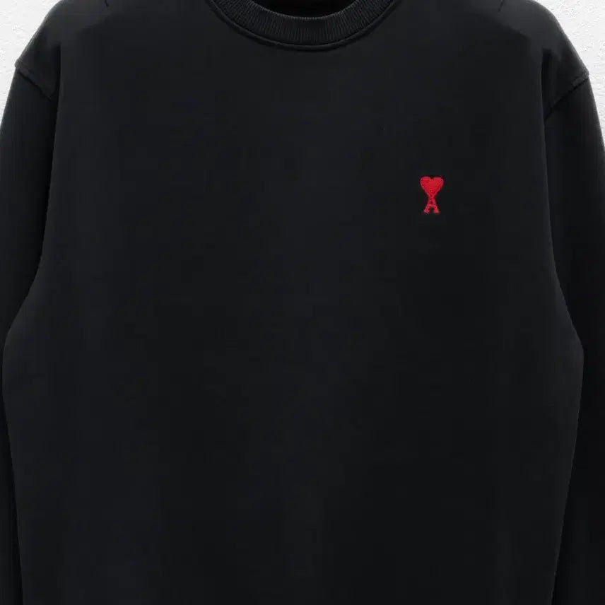 [BUNJANG] AMI Paris Small Heart Sweatshirt Black XL / 아미 스몰하트 맨투맨 블랙 XL