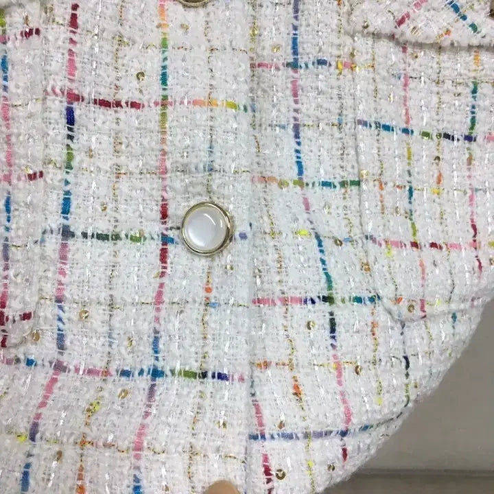 [BUNJANG] VANAKE Short Sleeve Tweed Jacket / 24년 VANAKE 반야크  반팔 트위드 자켓
