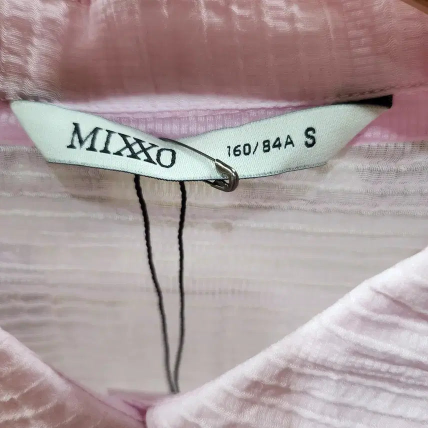 [BUNJANG] MIXXO Pink See-Through Blouse / 핑크 시스루 셔츠 블라우스
