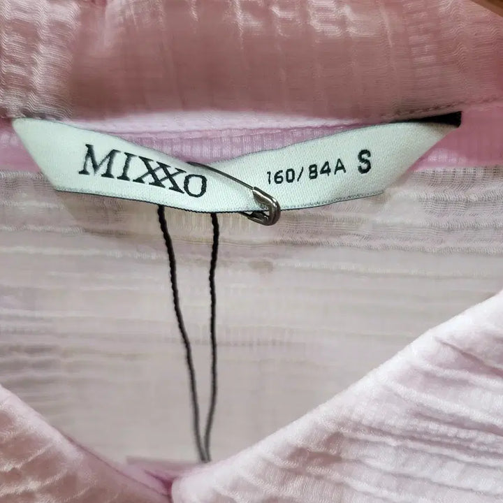[BUNJANG] MIXXO Pink See-Through Blouse / 핑크 시스루 셔츠 블라우스