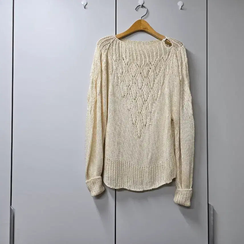 [BUNJANG] Handmade Knit Top (Size M) / 핸드메이드 뜨개 상의M