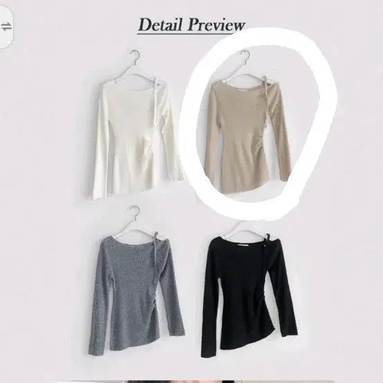 [BUNJANG] Milkcocoa Beige Off-Shoulder Top / 밀크코코아 베이지 오프숄더