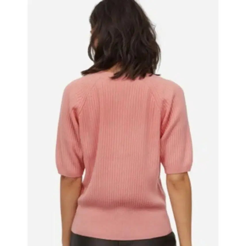 [BUNJANG] H&amp;M Cashmere Short Sleeve Knit Top - Pink, Size S / H&amp;M 캐시미어 반팔니트 S
