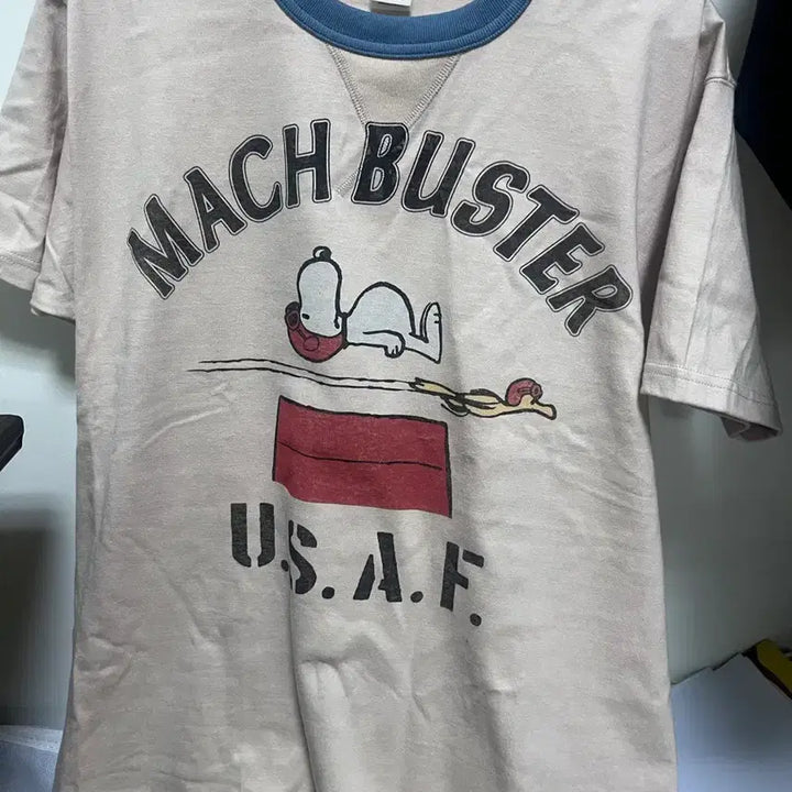 [BUNJANG] Toys McCoy Snoopy Ringer Tee / 토이즈맥코이 스누피 링거티