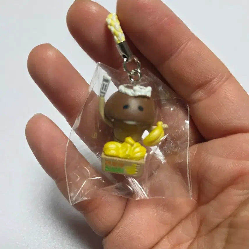 [BUNJANG] Mushroom Nameko Character Goods Doll Figure Strap Keychain Banana / 고전 만화 캐릭터 굿즈 인형 피규어 버섯 나메코 스트랩 키링 바나나