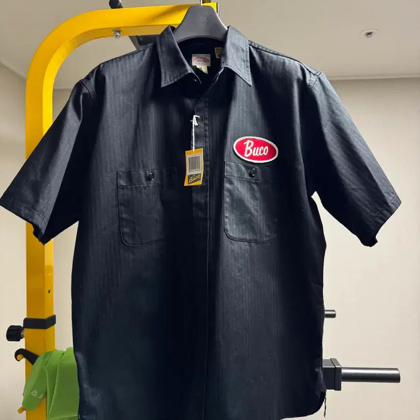 [BUNJANG] Real McCoy Buco Black Embroidered Shirt / 리얼맥코이 Buco 부코 블랙 셔츠