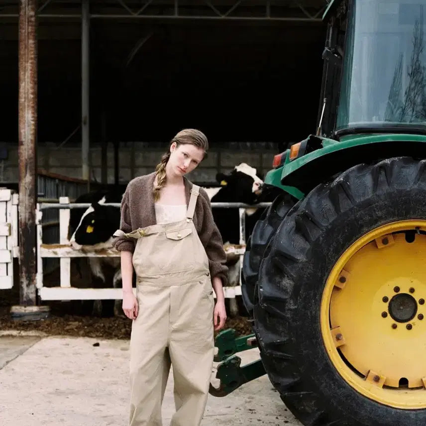 [BUNJANG] Parbang Harvest Overalls Beige / 파르벵 하비스트 오버롤 베이지