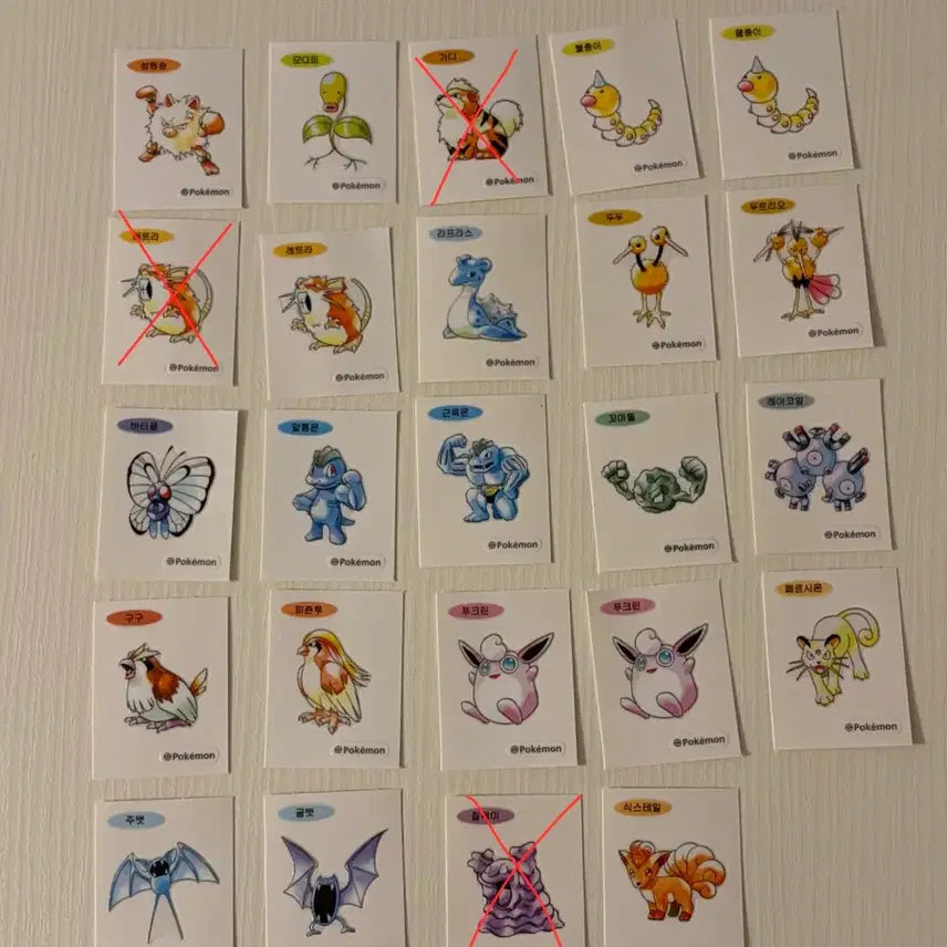 [BUNJANG] Pokemon 30th Anniversary Artwork Stickers / 포켓몬스터 30주년 아트워크 띠부씰