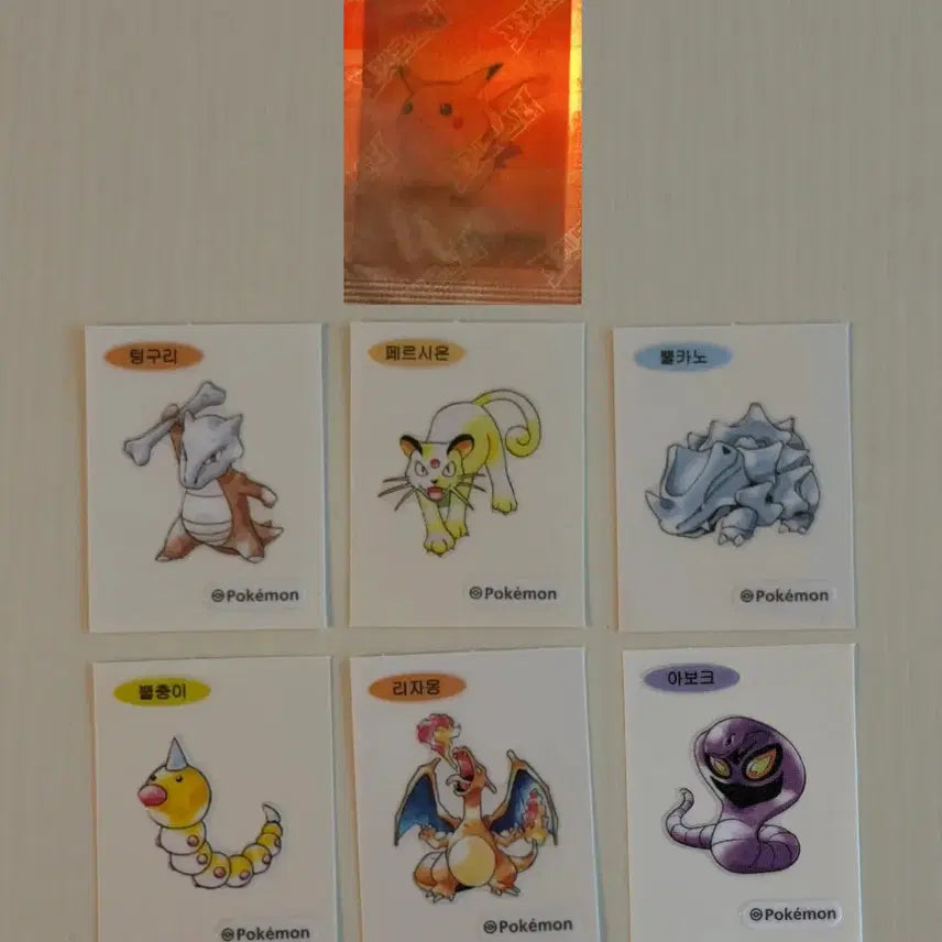 [BUNJANG] Pokemon 30th Anniversary Artwork Stickers / 포켓몬스터 30주년 아트워크 띠부씰
