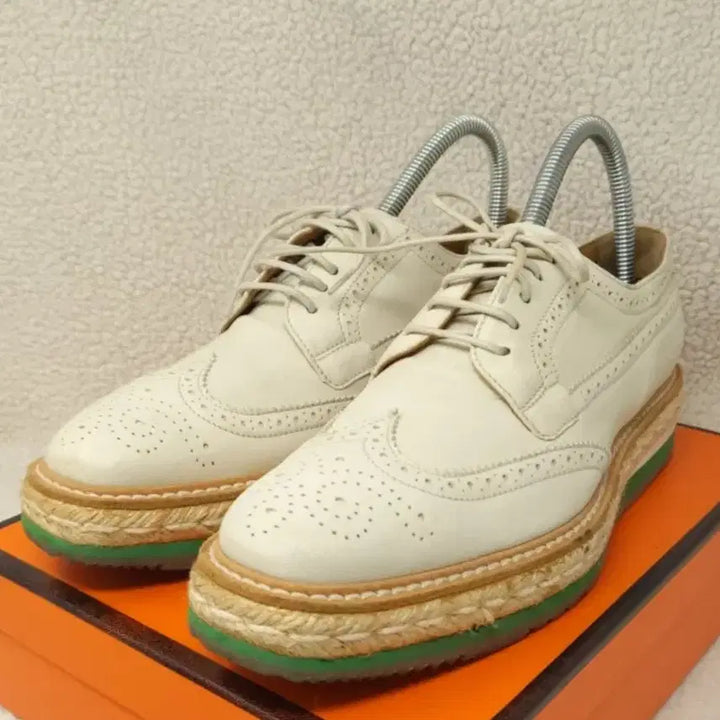 [BUNJANG] Prada Wingtip Espadrille Platform Creeper Shoes (Size 38) / [정품] 프라다 윙팁 에스파듀 플랫폼 클리퍼 (38/250mm)
