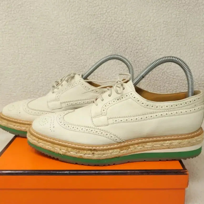 [BUNJANG] Prada Wingtip Espadrille Platform Creeper Shoes (Size 38) / [정품] 프라다 윙팁 에스파듀 플랫폼 클리퍼 (38/250mm)
