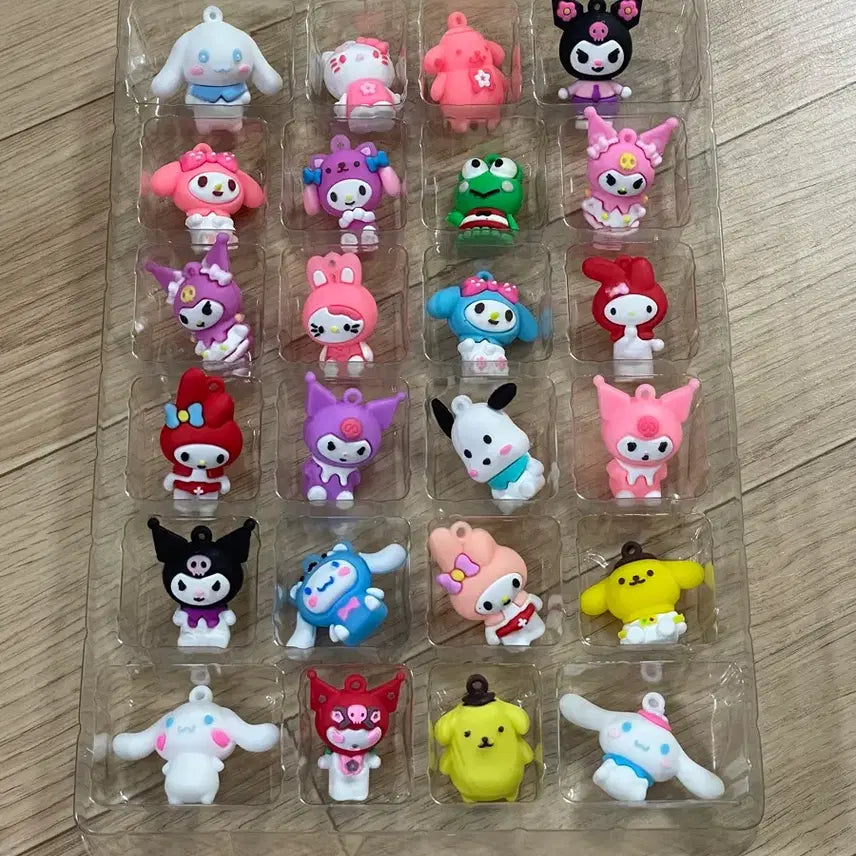 [BUNJANG] Sanrio Keyring Bead Bundle Set (24 pcs) / 산리오 키링 비즈 24개 일괄