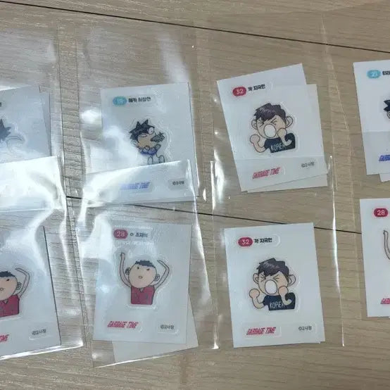 [BUNJANG] Gabita Garbage Time Ttibusil Sticker Set (24 pcs) / 갑타 가비지타임 띠부씰 24장