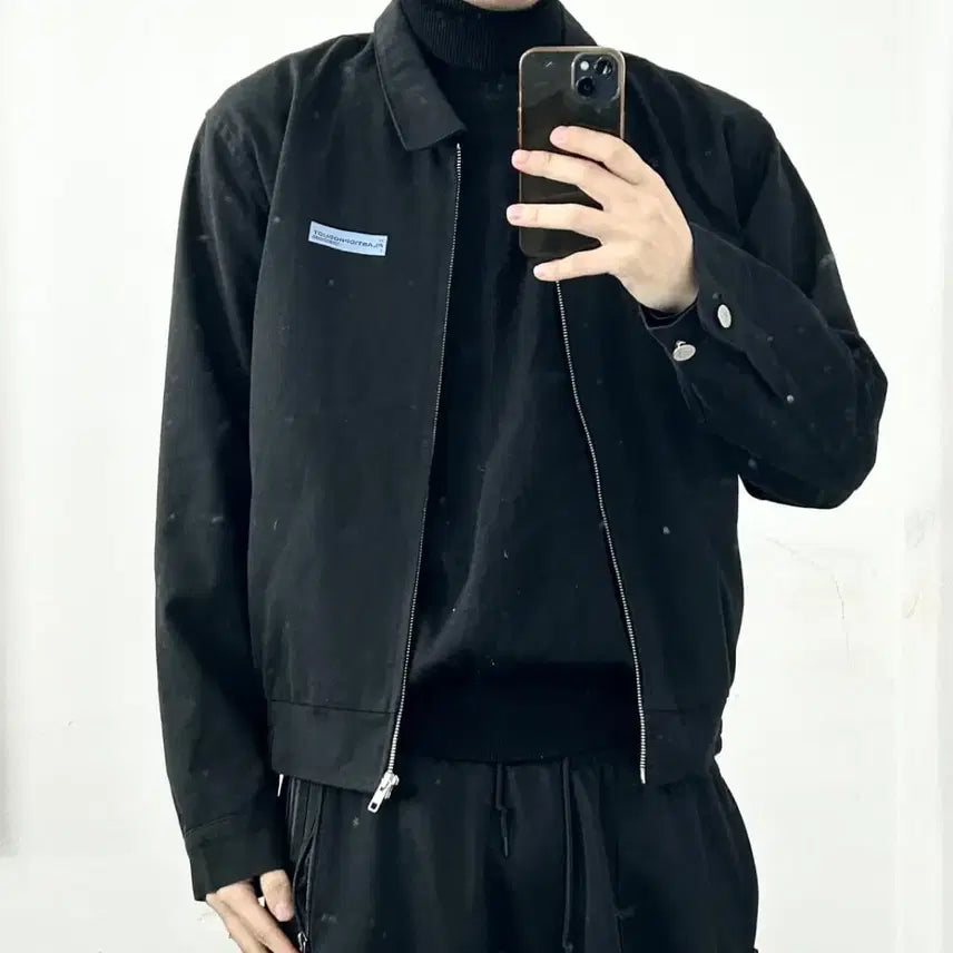 [BUNJANG] Plastic Product Standard Jacket Navy S / 플라스틱 프로덕트 스탠다드 자켓 네이비 S