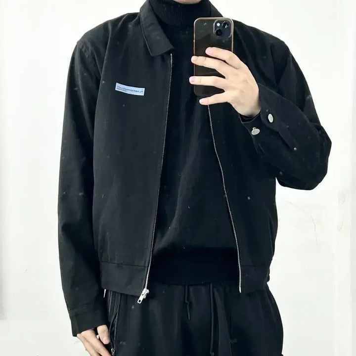 [BUNJANG] Plastic Product Standard Jacket Navy S / 플라스틱 프로덕트 스탠다드 자켓 네이비 S