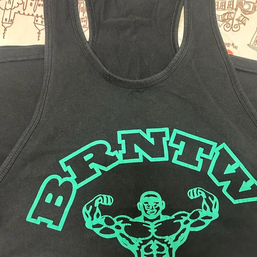 [BUNJANG] Born to Win Sleeveless Top - Black / 본투윈 나시