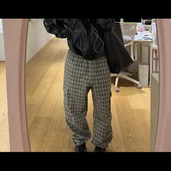 [BUNJANG] Gramicci Swell Cargo Pants Check S / 그라미치 스웰 카고 팬츠 체크 S