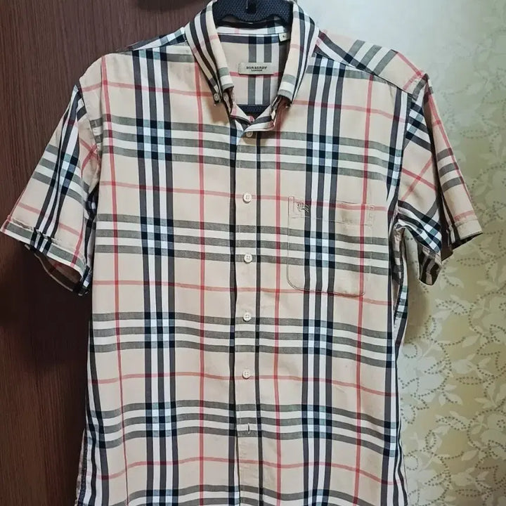 [BUNJANG] Burberry Check Short Sleeve Shirt / 버버리 체크 반팔 셔츠 남방