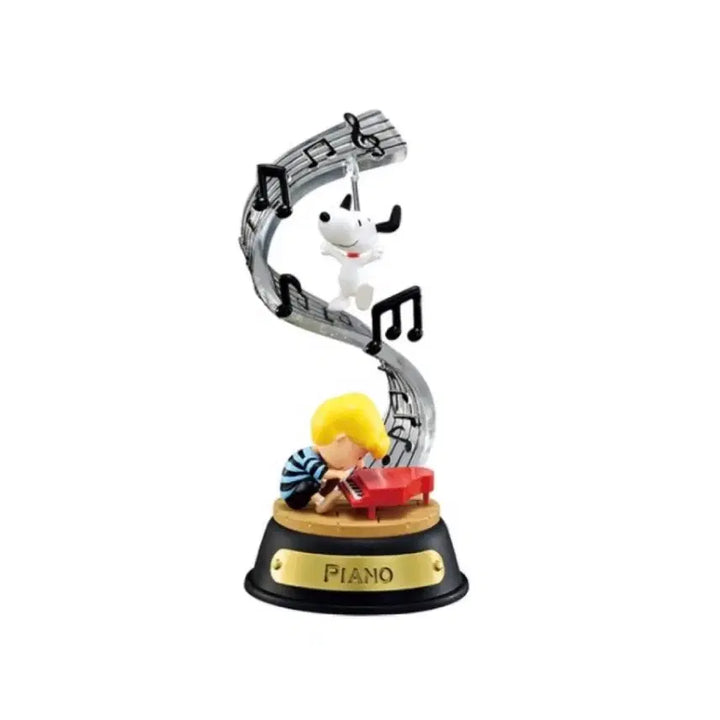 [BUNJANG] Re-Ment Snoopy Peanut Swing Ornament Figure Piano / 리멘트 스누피 피너츠 스윙 오너먼트 피규어 미니어쳐 4번 피아노