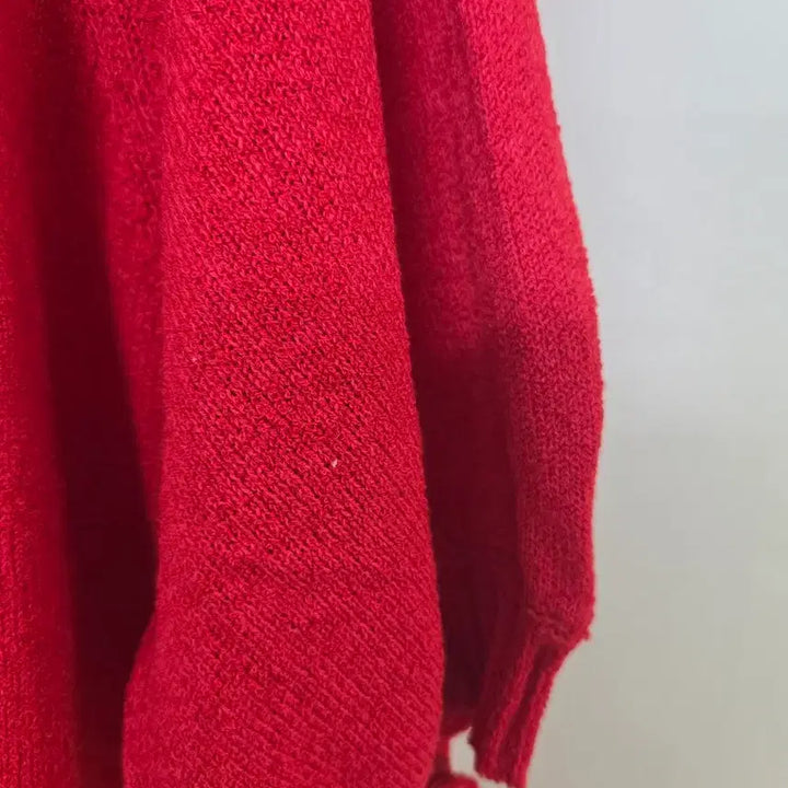 [BUNJANG] 8seconds Red Lettering Short Sleeve Knit / 8세컨즈 레드 레터링 반팔 니트