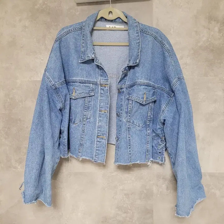 [BUNJANG] LAP Cut-Hem Denim Jacket / LAP청자켓