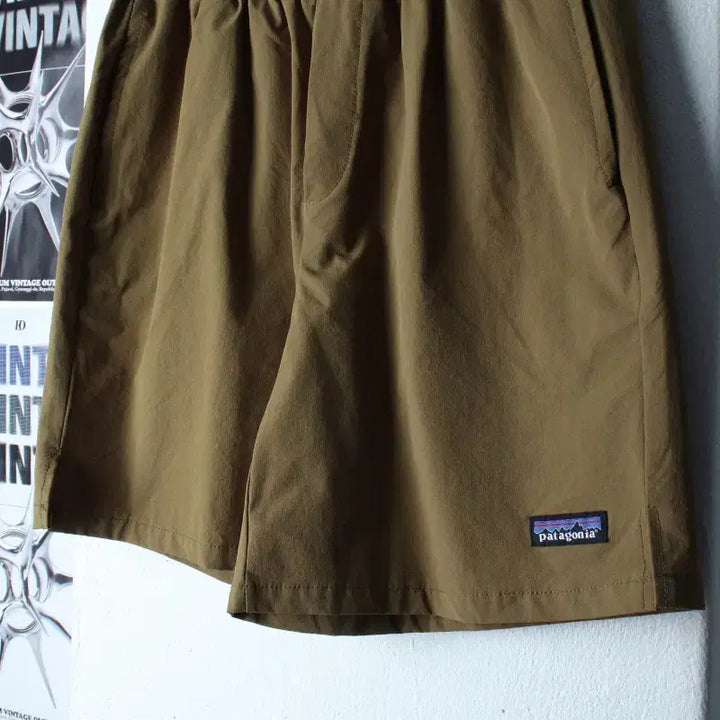 [BUNJANG] Patagonia Nylon Cargo Shorts / (S-M) 파타고니아 반바지 팬츠 기능성 나일론 밴딩 그린-263C