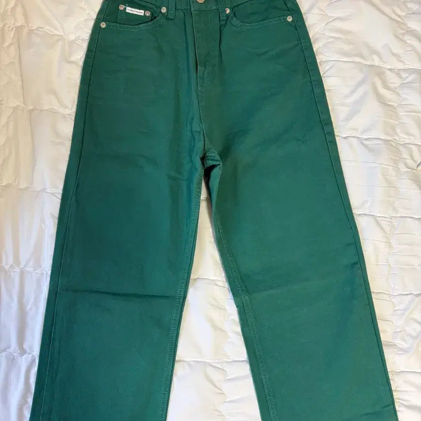 [BUNJANG] WITHOUT SUMMER Fair Cotton Pants Green S / 위드아웃썸머 위아썸 페어코튼팬츠 그린 s