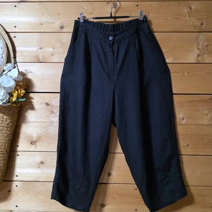 [BUNJANG] Vintage Linen Blend Trousers / 마밴딩바지