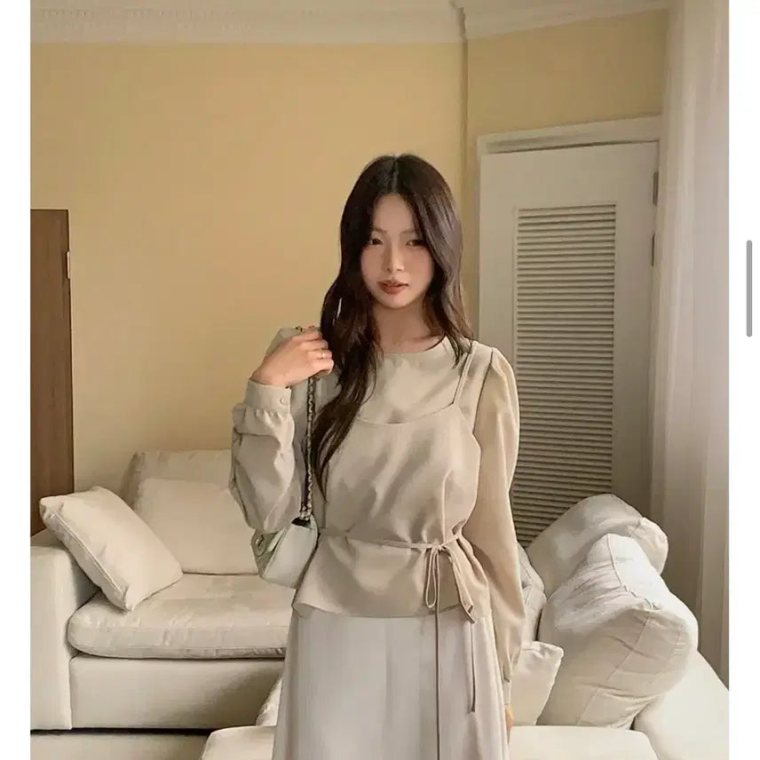 [BUNJANG] Bustier Blouse / 하객룩 뷔스티에 블라우스