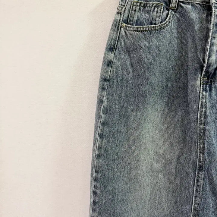 [BUNJANG] Light Wash Long Skirt / 연청 롱 스커트