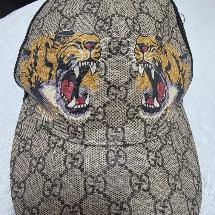 [BUNJANG] Gucci Tiger GG Pattern Baseball Cap / 구찌 타이거 GG 패턴 볼캡