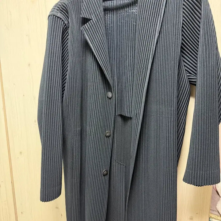 [BUNJANG] Homme Plissé Issey Miyake Basic Coat Black Size 1 / 옴므플리세 베이직 코트 jd 302 jd402 새상품 블랙 1싸이즈