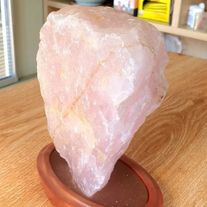 [BUNJANG] Rose Quartz Crystal with Stand / 수석- 장미 수정