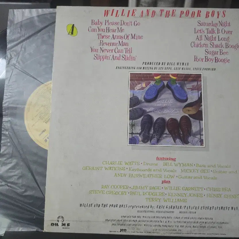 [BUNJANG] Willie and the Poor Boys 1985 Debut LP / 윌리앤 더 푸어보이즈(Willie and the Poor~)_LP US