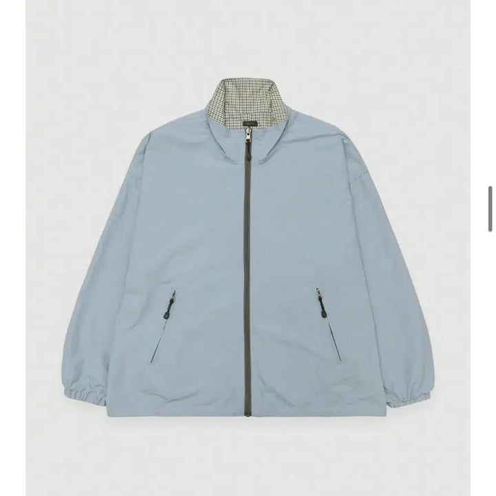 [BUNJANG] Poeto Solid Check Dual Jumper - Baby Blue / 포에토 solid check dual jumper - baby blue