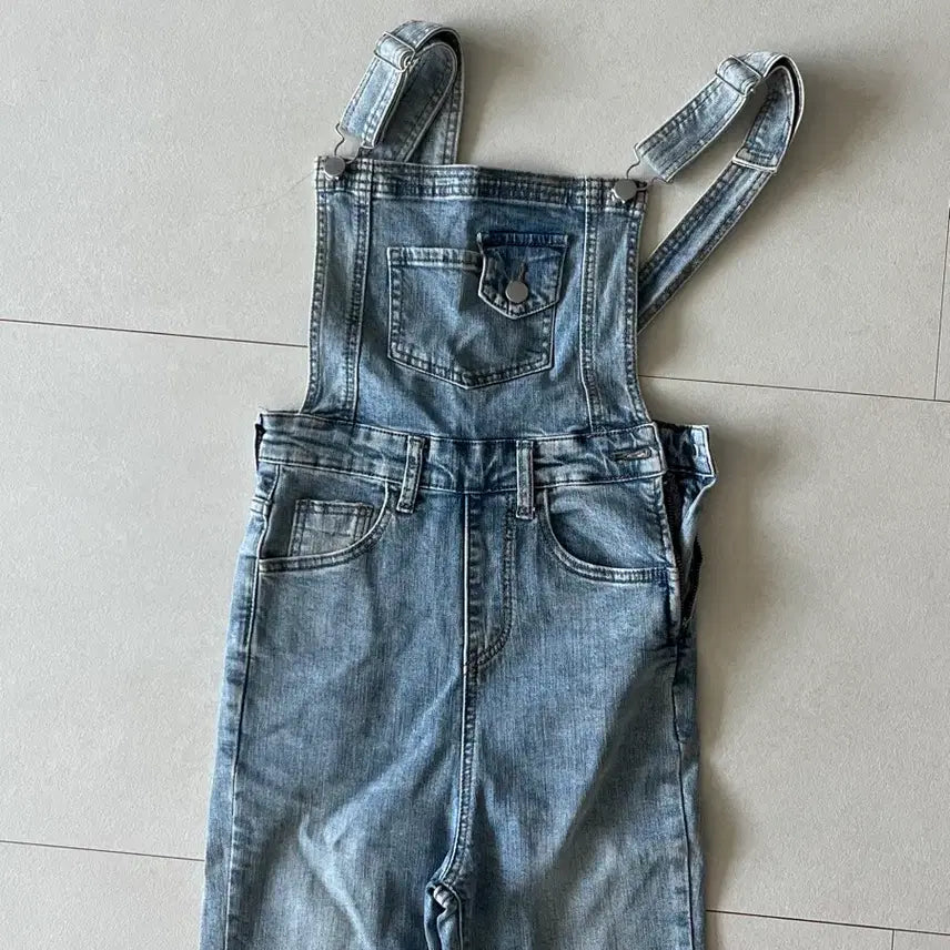 [BUNJANG] Denim Overalls (Light Wash, Bootcut) / 데님 오버롤 S[착샷있음]