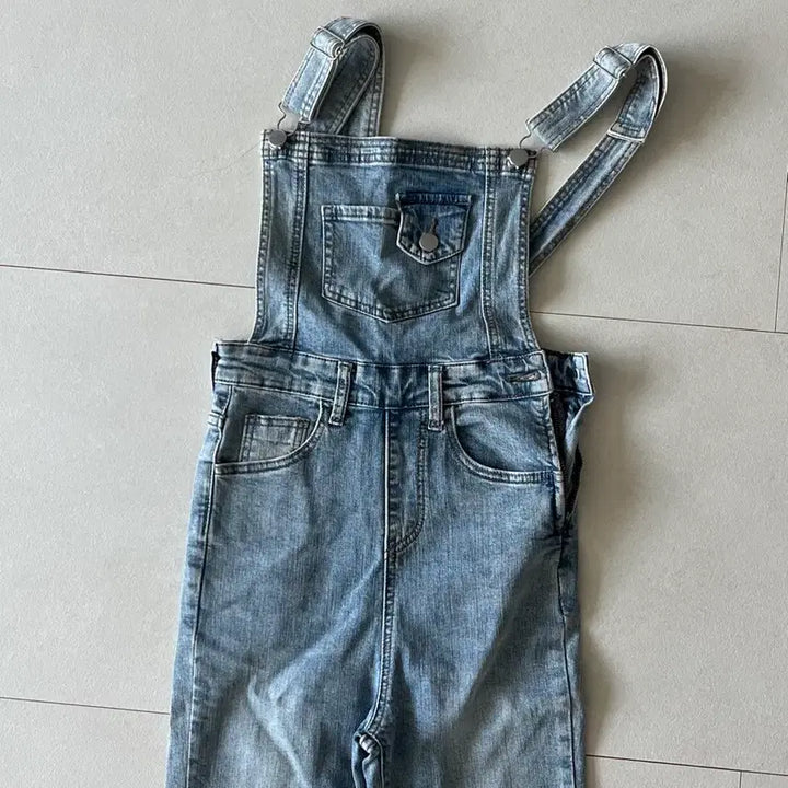 [BUNJANG] Denim Overalls (Light Wash, Bootcut) / 데님 오버롤 S[착샷있음]
