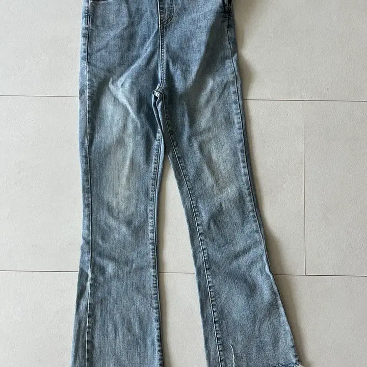 [BUNJANG] Denim Overalls (Light Wash, Bootcut) / 데님 오버롤 S[착샷있음]