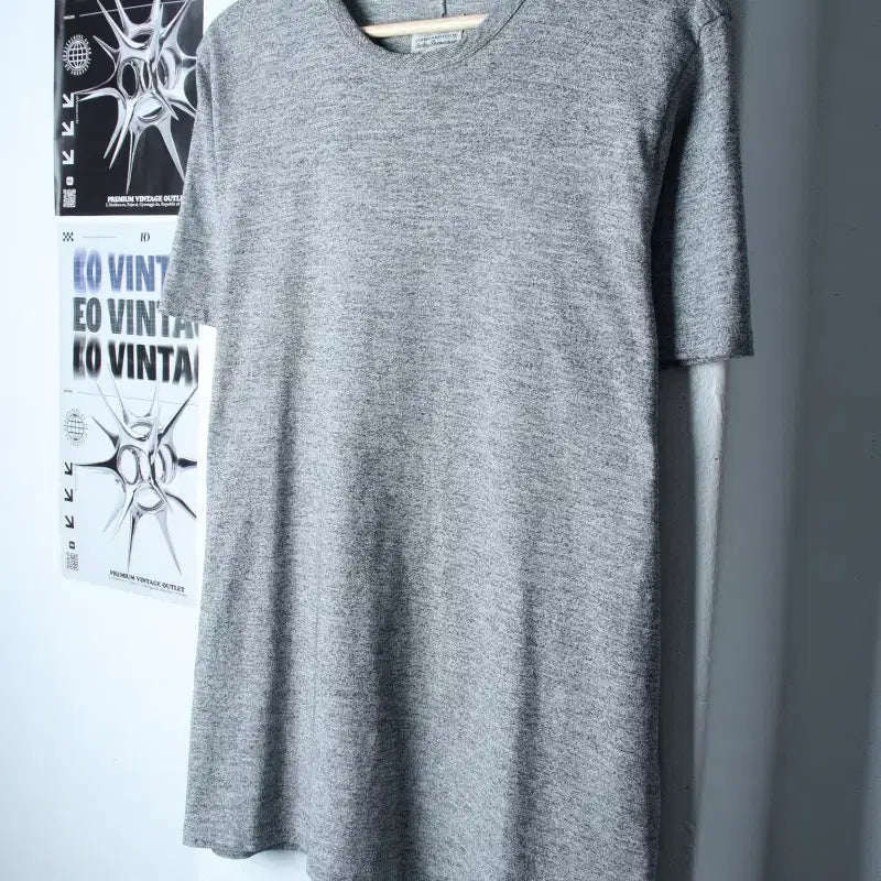 [BUNJANG] Rag &amp; Bone Short Sleeve T-Shirt Mélange Grey L-XL / (L-XL) 랙앤본 반팔 티셔츠 작은오염 멜란지 그레이 놈코어-758D