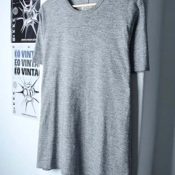 [BUNJANG] Rag &amp; Bone Short Sleeve T-Shirt Mélange Grey L-XL / (L-XL) 랙앤본 반팔 티셔츠 작은오염 멜란지 그레이 놈코어-758D