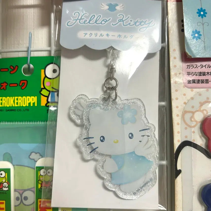 [BUNJANG] Hello Kitty Angel Glitter Keyring / 헬로키티 엔젤 글리터 키링
