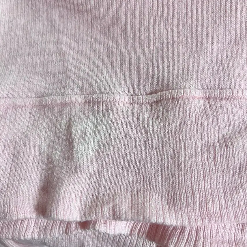 [BUNJANG] Burberry Blue Label Rare Pastel Pink Button Short Sleeve Top / 버버리블루라벨 희귀 연핑 버튼 반팔탑 히메갸루 핀터레스트