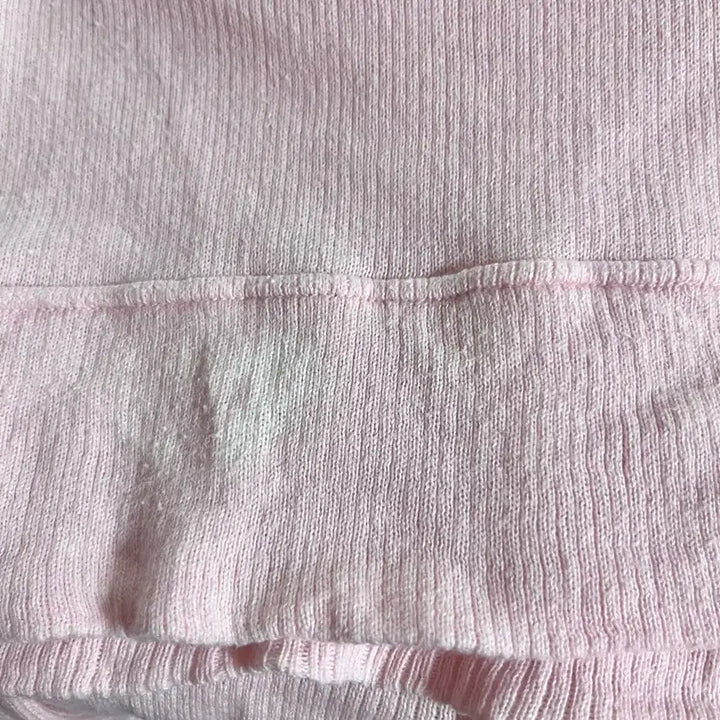 [BUNJANG] Burberry Blue Label Rare Pastel Pink Button Short Sleeve Top / 버버리블루라벨 희귀 연핑 버튼 반팔탑 히메갸루 핀터레스트