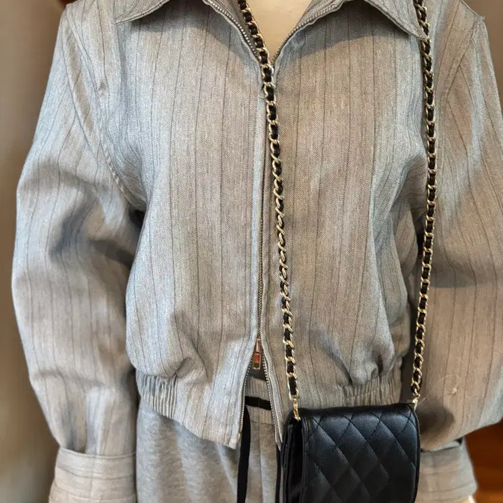 [BUNJANG] ALaWAN Two-Way Zipper Grey Sweatshirt Jacket / ALaWAN